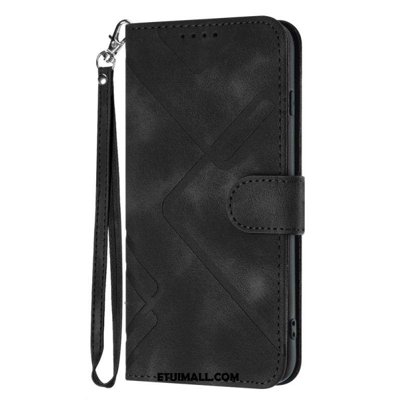 Etui Folio Do Samsung Galaxy S24 Plus 5g Pasek W Stylu Retro