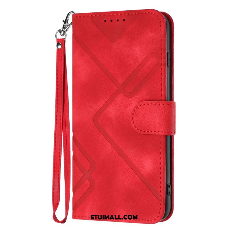 Etui Folio Do Samsung Galaxy S24 Plus 5g Pasek W Stylu Retro