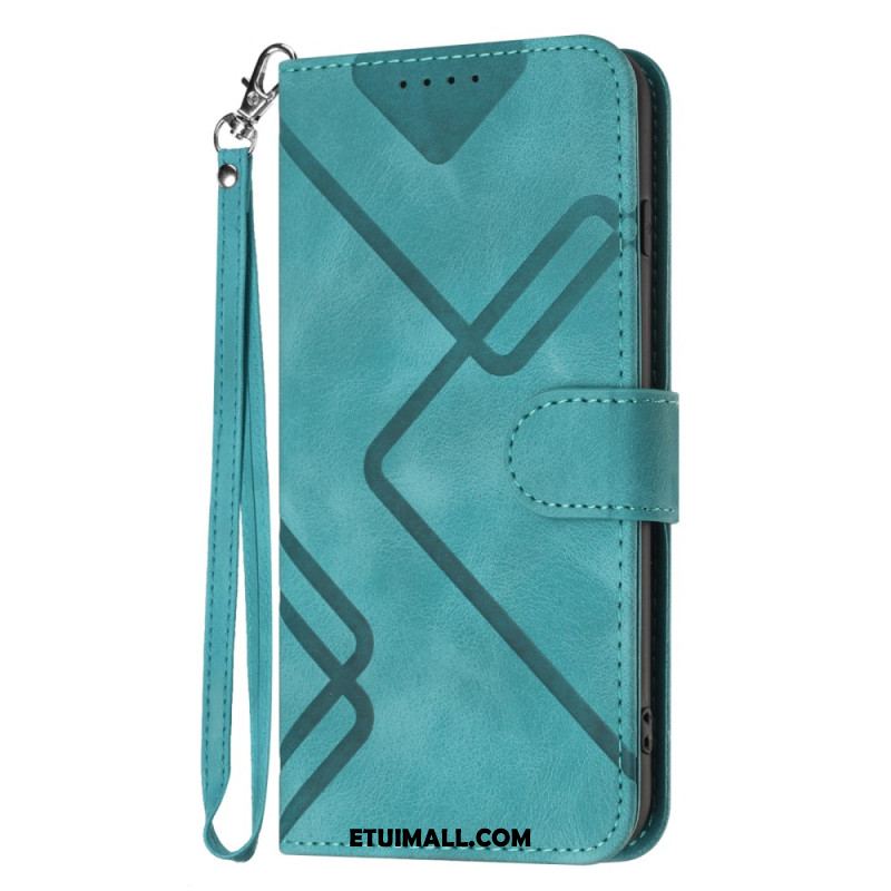 Etui Folio Do Samsung Galaxy S24 Plus 5g Pasek W Stylu Retro