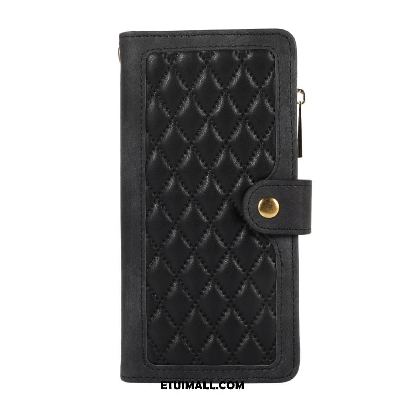 Etui Folio Do Samsung Galaxy S24 Plus 5g Pikowana Z Paskiem