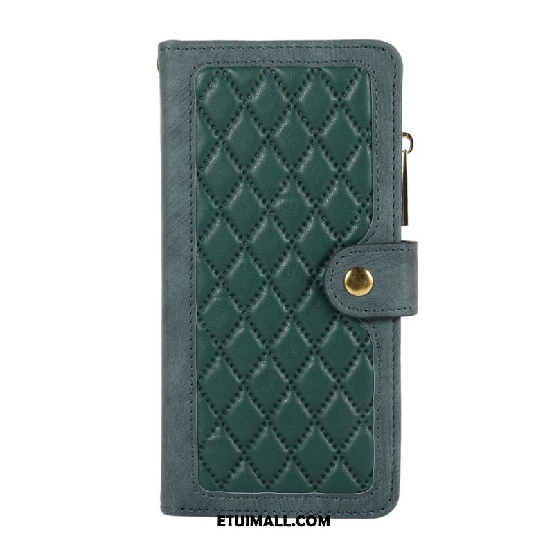 Etui Folio Do Samsung Galaxy S24 Plus 5g Pikowana Z Paskiem