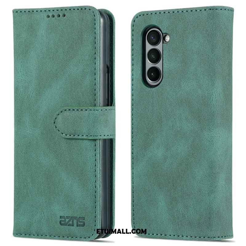 Etui Folio Do Samsung Galaxy Z Fold 5 Efekt Skóry Azns