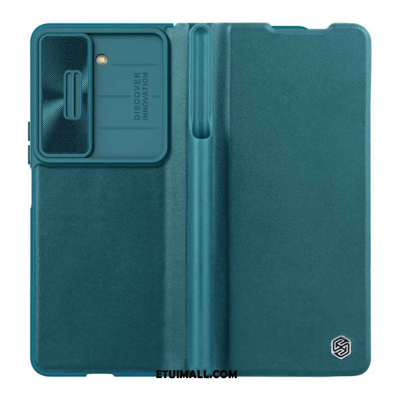 Etui Folio Do Samsung Galaxy Z Fold 5 Imitacja Skóry Nillkin