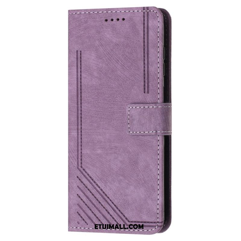 Etui Folio Do Sony Xperia 10 Vi Linie Paska