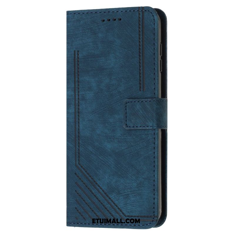 Etui Folio Do Sony Xperia 10 Vi Linie Paska