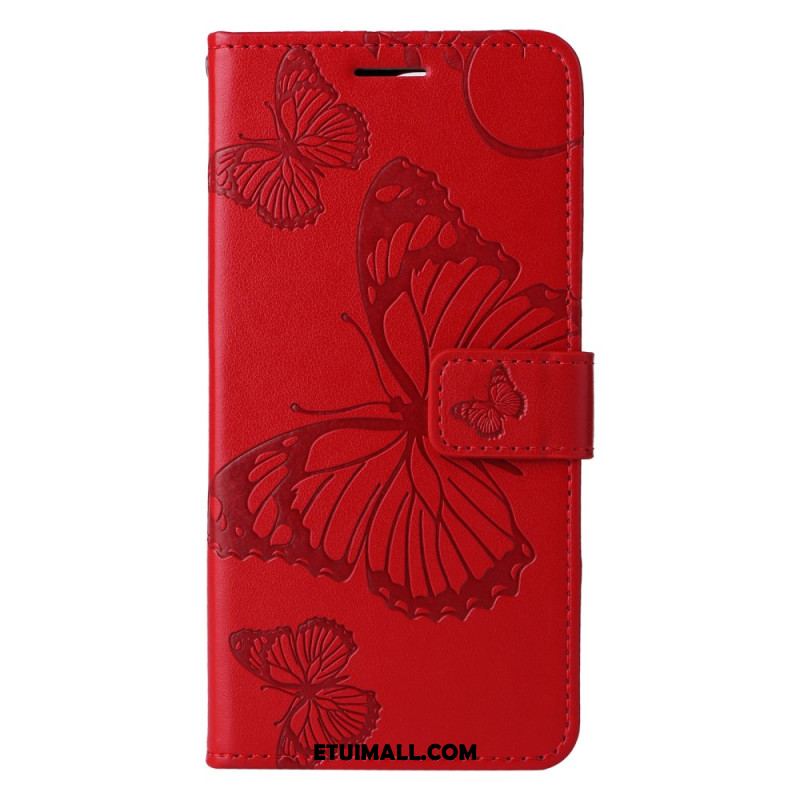 Etui Folio Do Xiaomi Redmi Note 13 4g Gigantyczne Motyle Z Paskiem