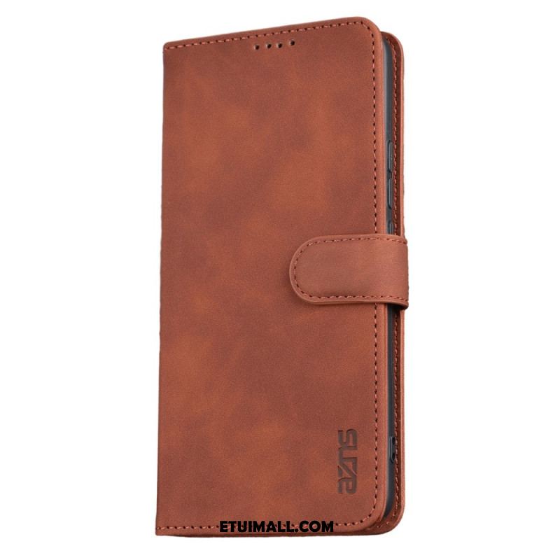 Etui Folio Do Xiaomi Redmi Note 13 5g Efekt Skóry Azns