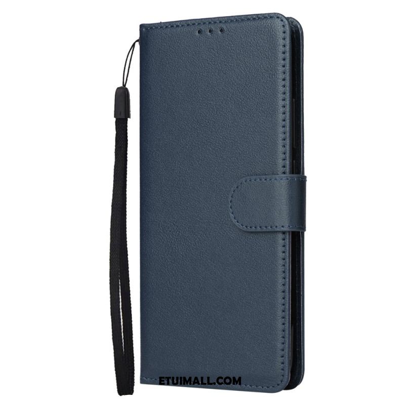 Etui Folio Do Xiaomi Redmi Note 13 5g Gładki Z Paskiem