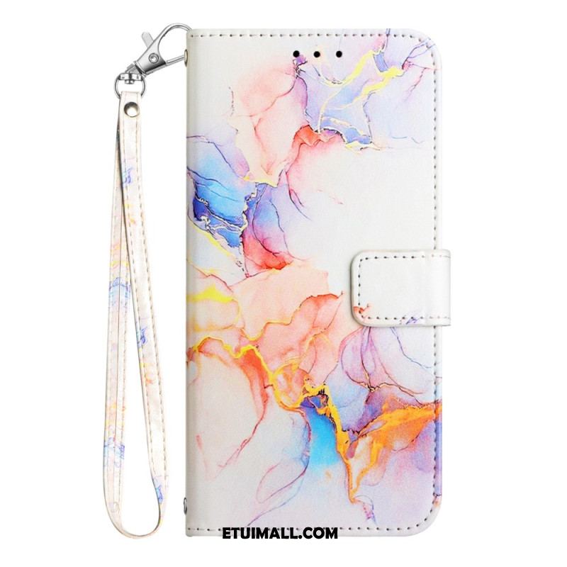 Etui Folio Do Xiaomi Redmi Note 13 5g Marmurowy Pasek