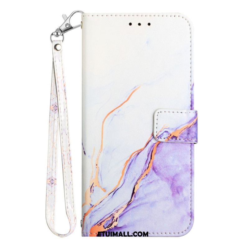 Etui Folio Do Xiaomi Redmi Note 13 5g Marmurowy Pasek