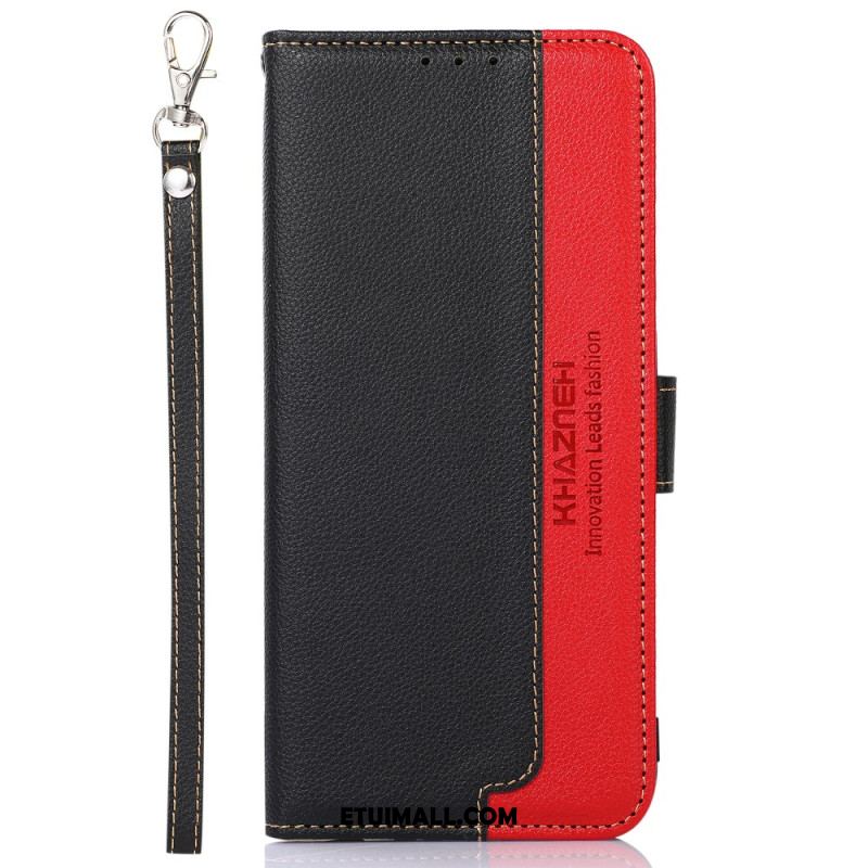 Etui Folio Do Xiaomi Redmi Note 13 Pro 4g Dwukolorowe Blokowanie Rfid