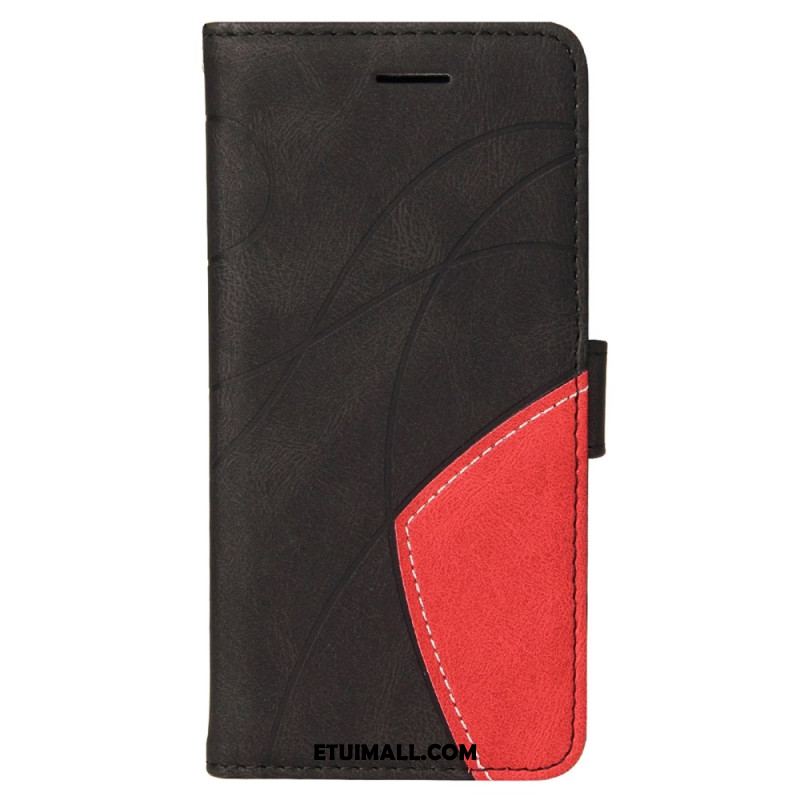 Etui Folio Do Xiaomi Redmi Note 13 Pro 4g Dwukolorowe I Linie