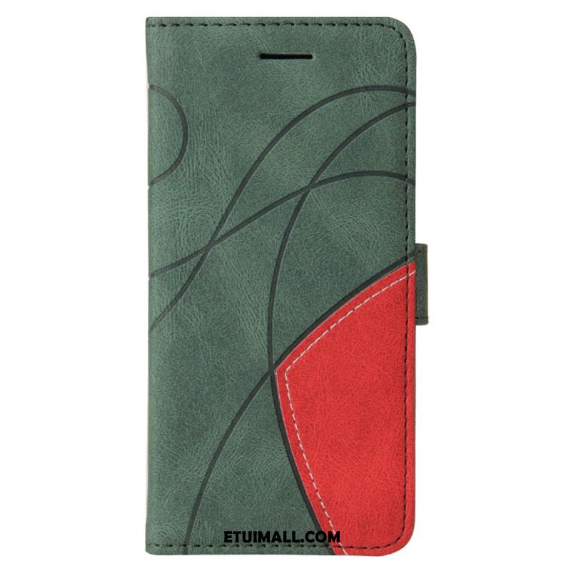 Etui Folio Do Xiaomi Redmi Note 13 Pro 4g Dwukolorowe I Linie