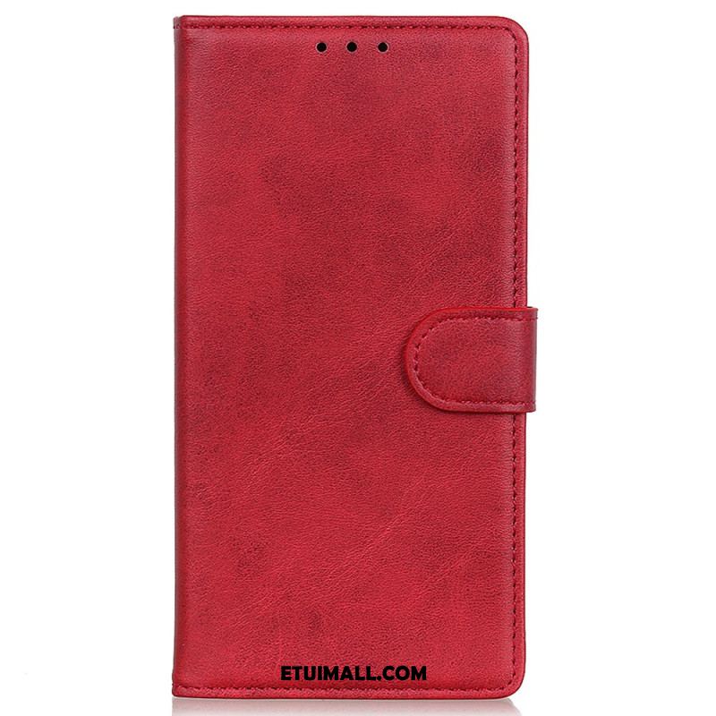 Etui Folio Do Xiaomi Redmi Note 13 Pro 4g Matowa Sztuczna Skóra