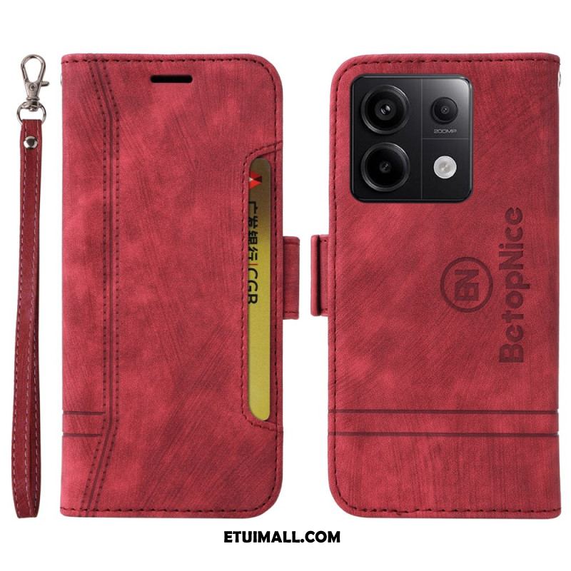 Etui Folio Do Xiaomi Redmi Note 13 Pro 5g Skórzany Styl Betopnice