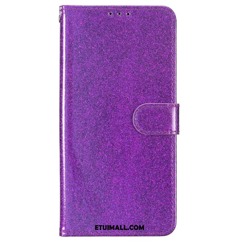 Etui Folio Do iPhone 16 Cekiny Z Paskami