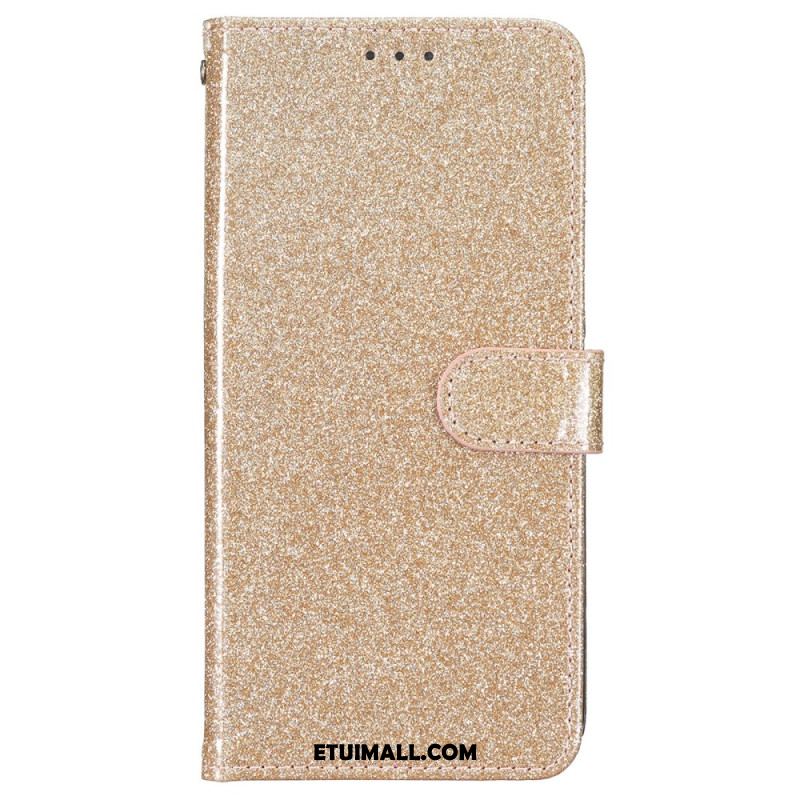 Etui Folio Do iPhone 16 Cekiny Z Paskami