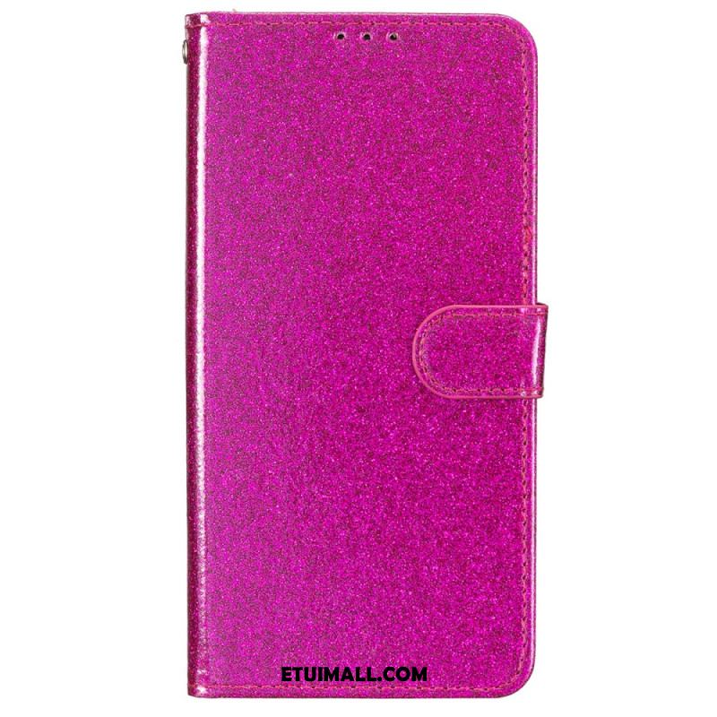 Etui Folio Do iPhone 16 Cekiny Z Paskami