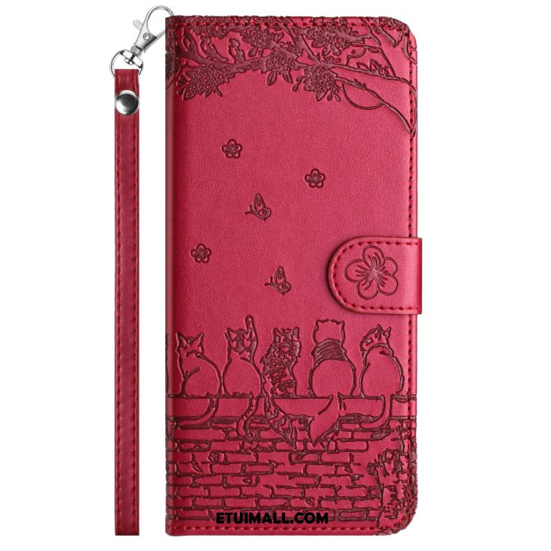 Etui Folio Do iPhone 16 Koty W Stringach