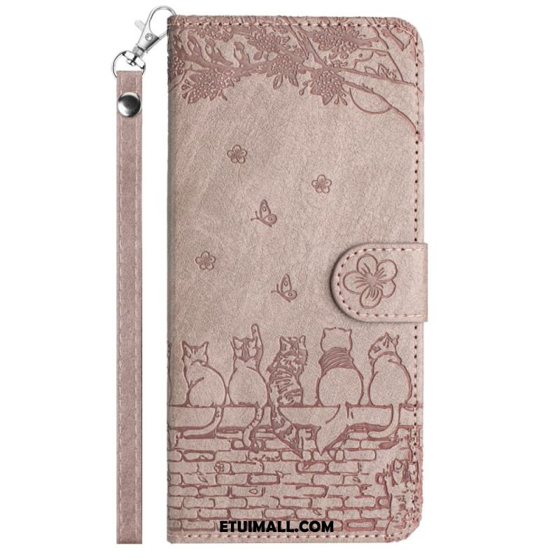 Etui Folio Do iPhone 16 Koty W Stringach