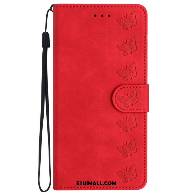 Etui Folio Do iPhone 16 Plus Fryz Motyli