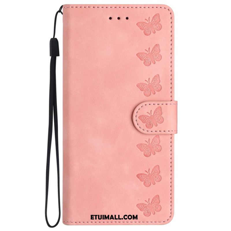 Etui Folio Do iPhone 16 Plus Fryz Motyli