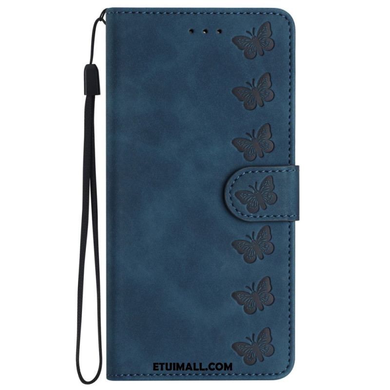 Etui Folio Do iPhone 16 Plus Fryz Motyli