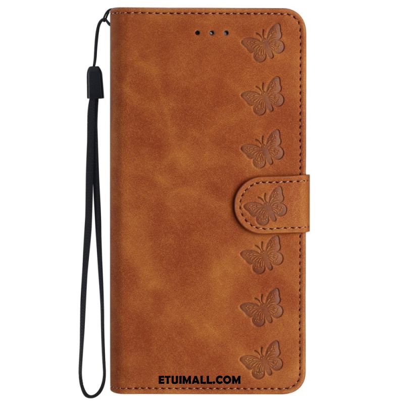 Etui Folio Do iPhone 16 Plus Fryz Motyli