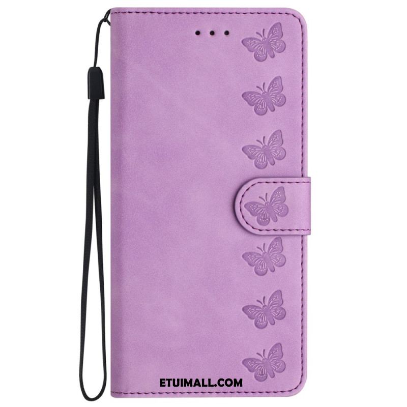 Etui Folio Do iPhone 16 Plus Fryz Motyli