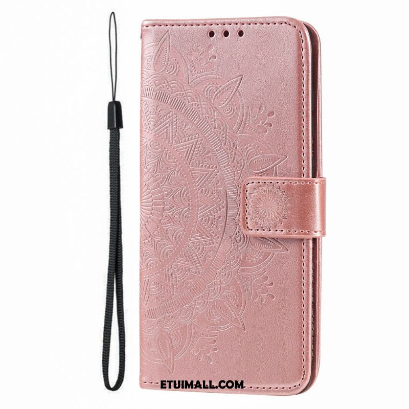 Etui Folio Do iPhone 16 Plus Mandala Słońce