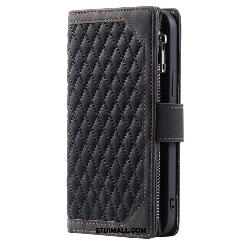 Etui Folio Do iPhone 16 Plus Pikowany Portfel