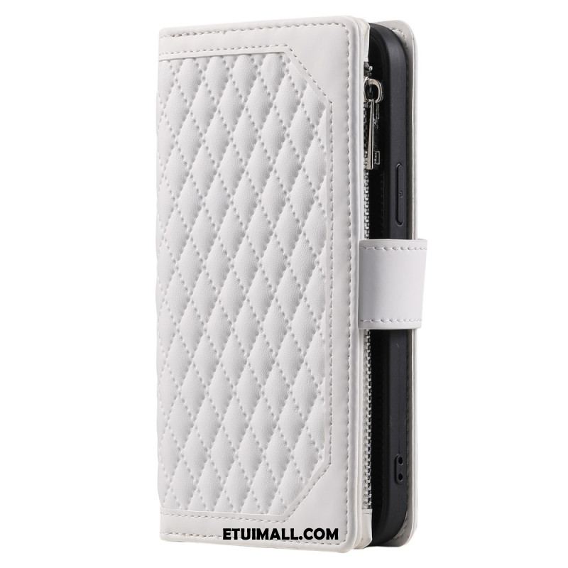 Etui Folio Do iPhone 16 Plus Pikowany Portfel