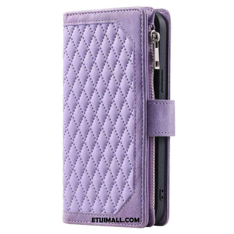 Etui Folio Do iPhone 16 Plus Pikowany Portfel