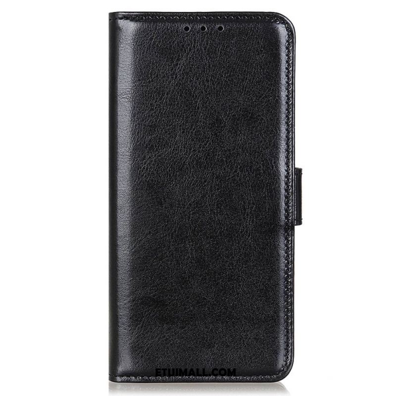 Etui Folio Do iPhone 16 Plus Sztuczna Skóra Lakierowana