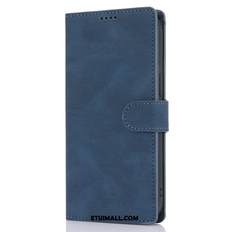 Etui Folio Do iPhone 16 Pro Max Styl Koziej Skóry