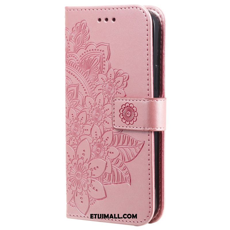 Etui Folio Do iPhone 16 Pro Nadruk Mandali Z Paskiem