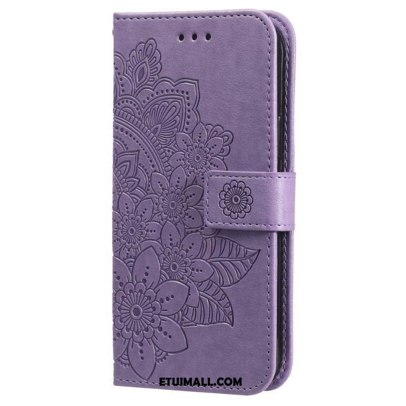 Etui Folio Do iPhone 16 Pro Nadruk Mandali Z Paskiem