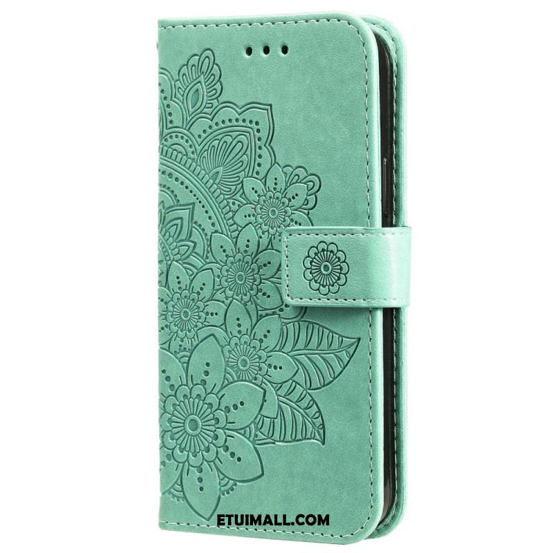 Etui Folio Do iPhone 16 Pro Nadruk Mandali Z Paskiem