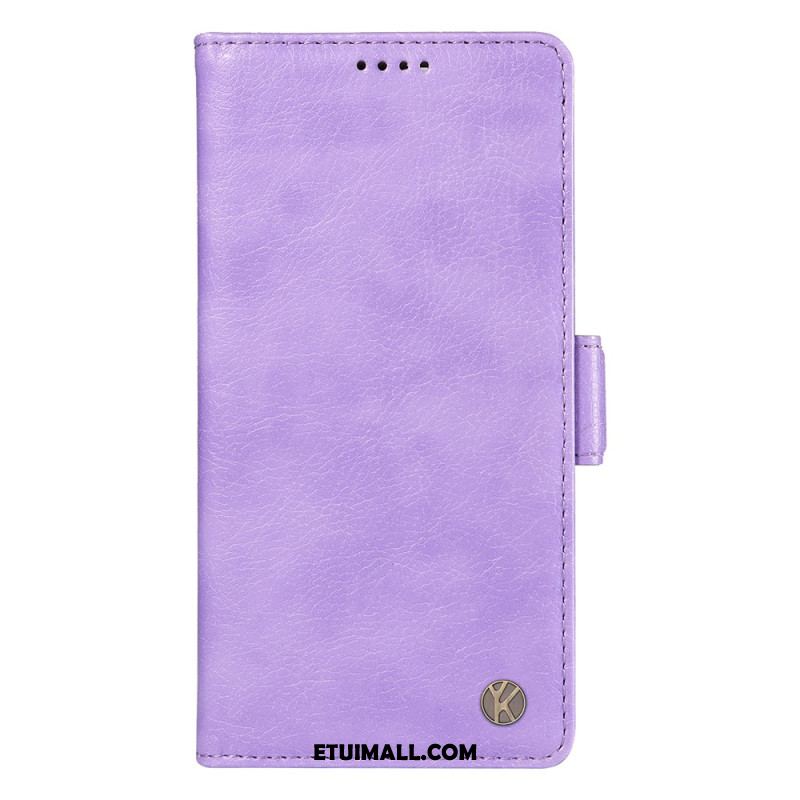 Etui Folio Do iPhone 16 Sztuczna Skóra Yikatu W Stylu Vintage