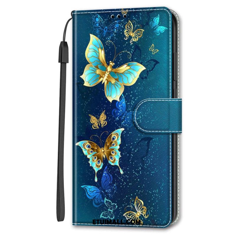 Etui Folio Google Pixel 8 Pro Cenne Motyle Z Paskiem