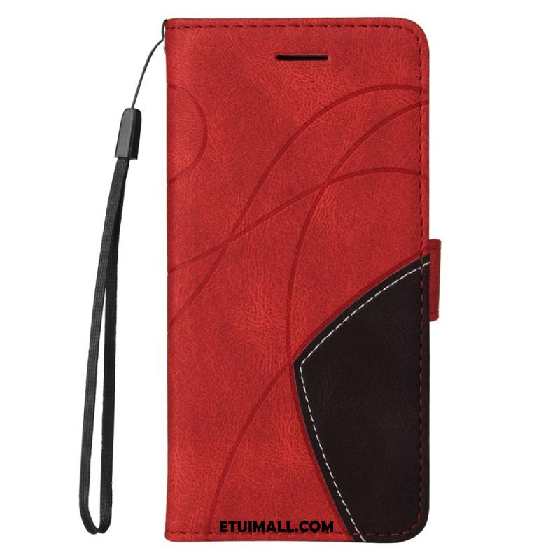 Etui Folio Google Pixel 8 Pro Dwukolorowy Z Paskiem