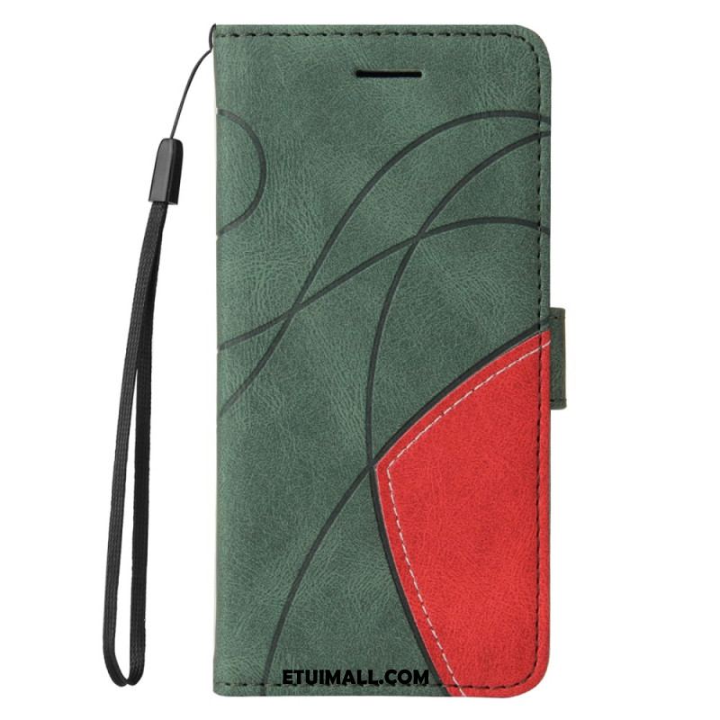 Etui Folio Google Pixel 8 Pro Dwukolorowy Z Paskiem