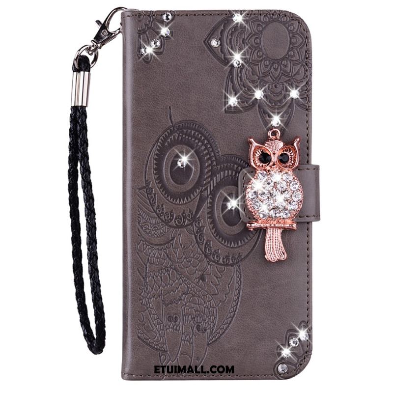 Etui Folio Google Pixel 8 Pro Mandala I Amulet Sowy Etui Ochronne