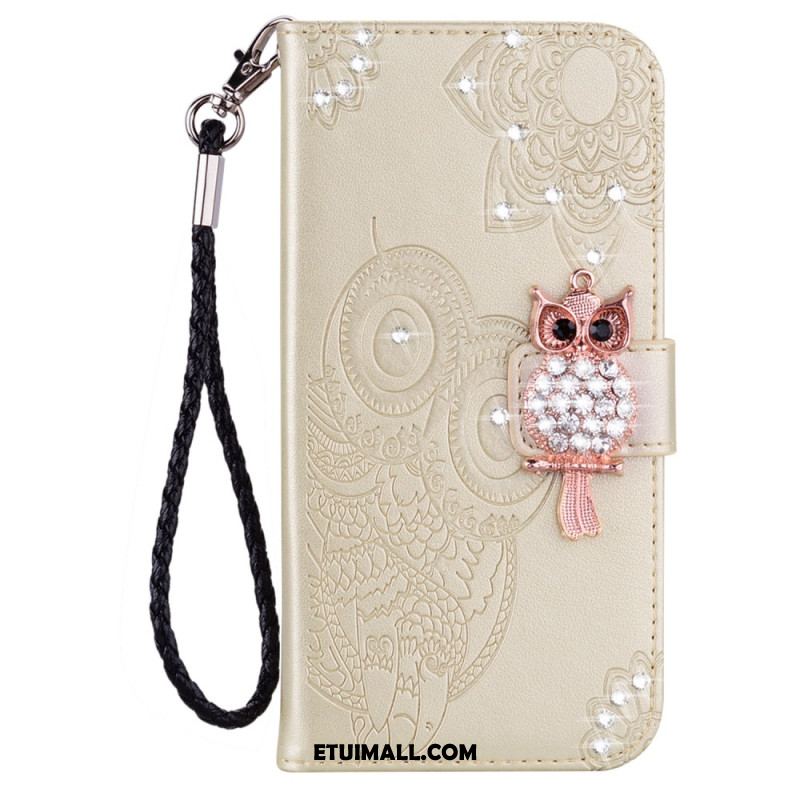 Etui Folio Google Pixel 8 Pro Mandala I Amulet Sowy Etui Ochronne