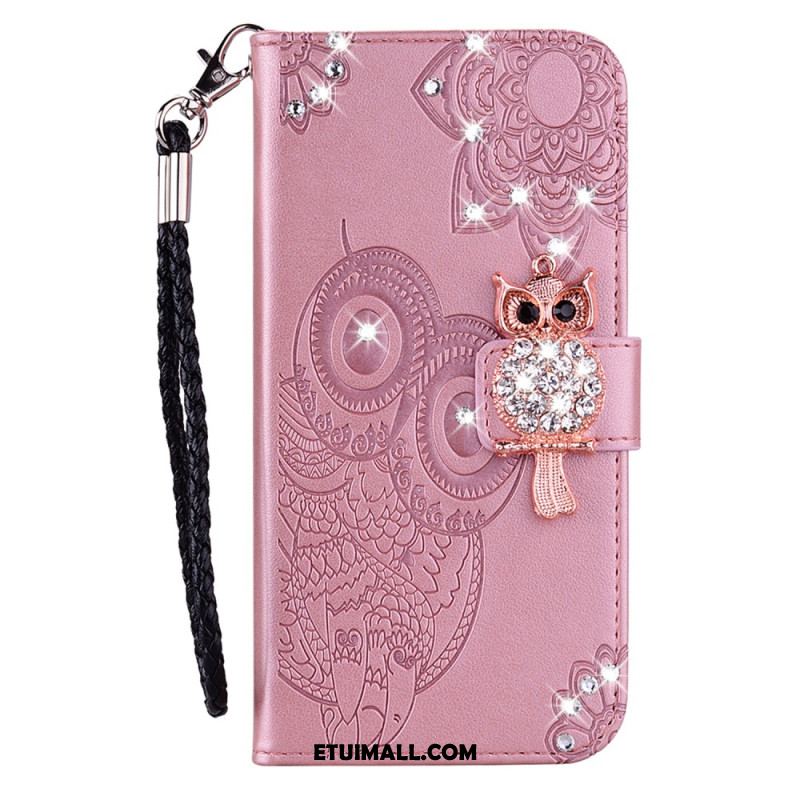 Etui Folio Google Pixel 8 Pro Mandala I Amulet Sowy Etui Ochronne