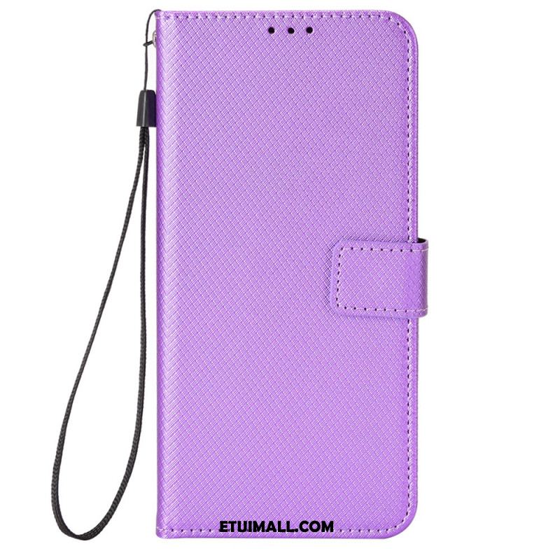 Etui Folio Huawei Nova 11 Pro Teksturowany Pasek Etui Ochronne