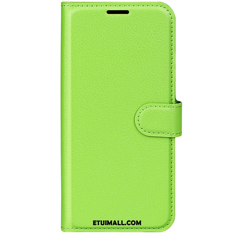 Etui Folio Huawei Pura 70 Klasyczna Sztuczna Skóra Litchi