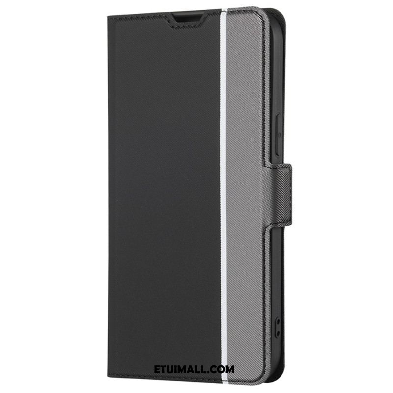 Etui Folio Oneplus 12 5g Bardzo Delikatny Dwukolorowy