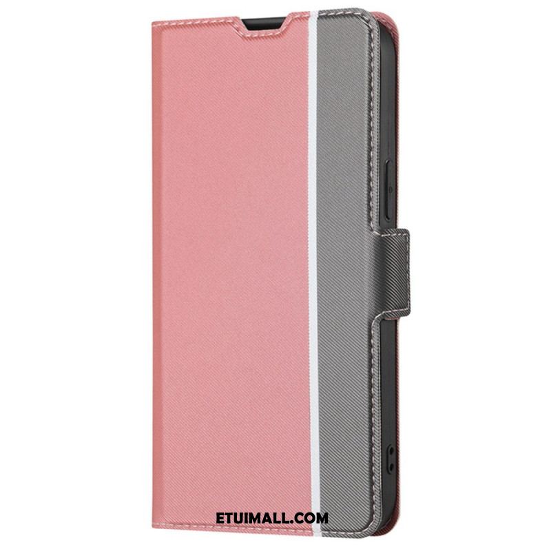 Etui Folio Oneplus 12 5g Bardzo Delikatny Dwukolorowy