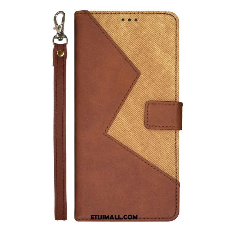 Etui Folio Oneplus 12 5g Dwukolorowy Pasek Idewei Etui Ochronne